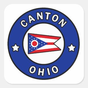 Canton Ohio Vierkante Sticker