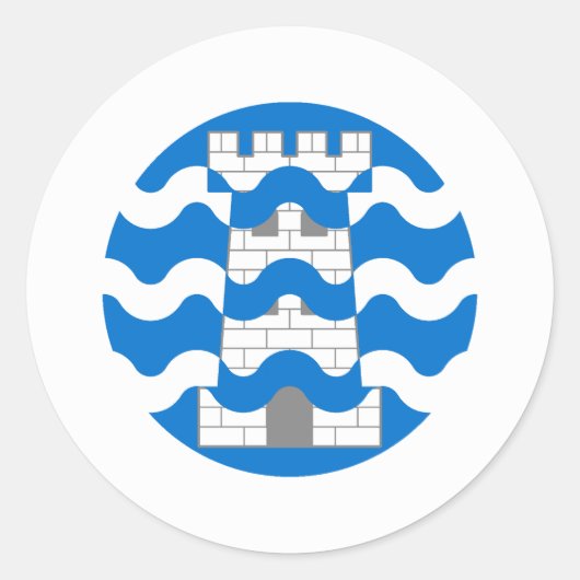 Canton van Bard's Keep Populace Badge Ronde Sticker (Voorkant)