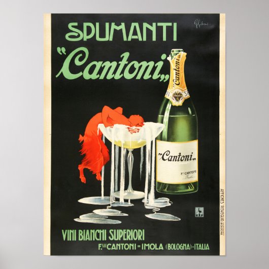 Cantoni Vintage Poster (Voorkant)