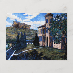 Cantril School House, Postcard Painting Briefkaart
