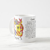 Cantu, de oorsprong, de betekenis en de crest koffiemok (Voorkant links)