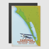 Canunda nationaal park Zuid-Australië kaart (Voorkant / Achterkant)