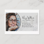 Canva Editable Digital Business Card-sjabloon Visitekaartje (Achterkant)