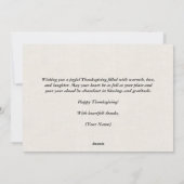 Canva Herfst Pompoenen en Bladeren Prettig Thanksg Feestdagenkaart (Achterkant)