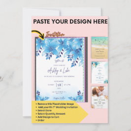 Canva Huwelijksuitnodiging & Save the Dates Sjablo Kaart