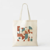 Canva Tote Tas Geometrisch Ontwerp (Achterkant)