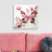 CANVA VLINDERMUUR KUNST CANVAS AFDRUK (Insitu (Woonkamer))
