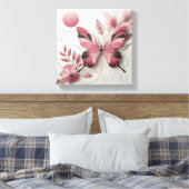 CANVA VLINDERMUUR KUNST CANVAS AFDRUK (Insitu (Slaapkamer))