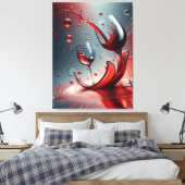 CANVA WALL WIJNKUNST CANVAS AFDRUK (Insitu (Slaapkamer))
