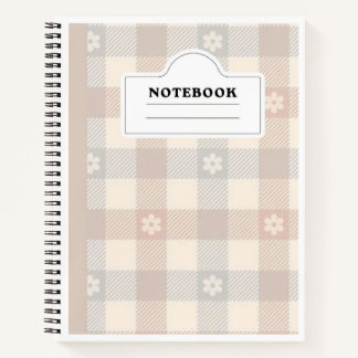 Canvara Daisy Plaid Notitieboek — Esthetisch Gelin