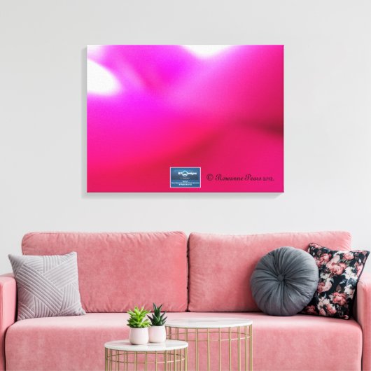 Canvas 2 (FuchsiaTwist) RFPMDesigns ©️2012 Afdruk (Insitu (Woonkamer))