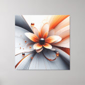 Canvas abstracte flora muur kunst afdruk (Voorkant)