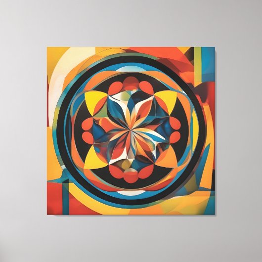 Canvas abstracte kunst afdruk (Voorkant)