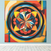 Canvas abstracte kunst afdruk (Insitu (Houten vloer))