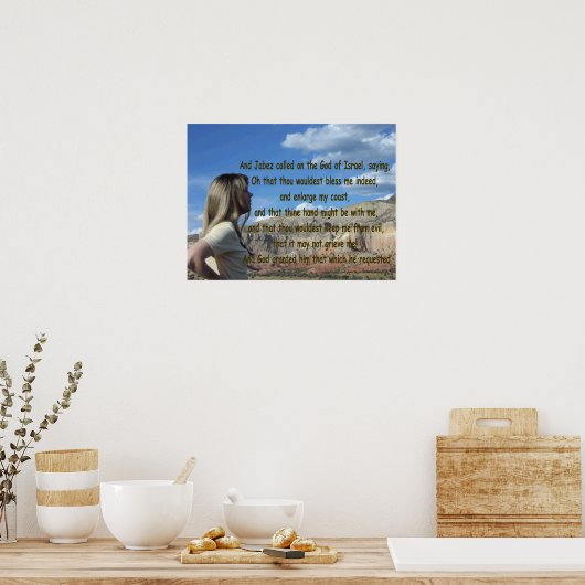 Canvas Afbeelding Jabez Prayer Poster (Keuken)