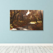 Canvas-afdruk op Shady Creek (herfst) Canvas Afdruk (Insitu (Houten vloer))
