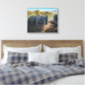 Canvas Afdrukken "Achter de kofferruimte" (Insitu (Slaapkamer))