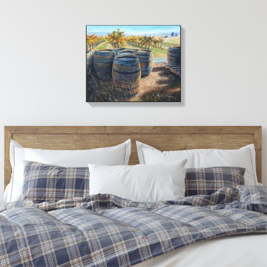 Canvas Afdrukken "Achter de kofferruimte" (Insitu (Slaapkamer))