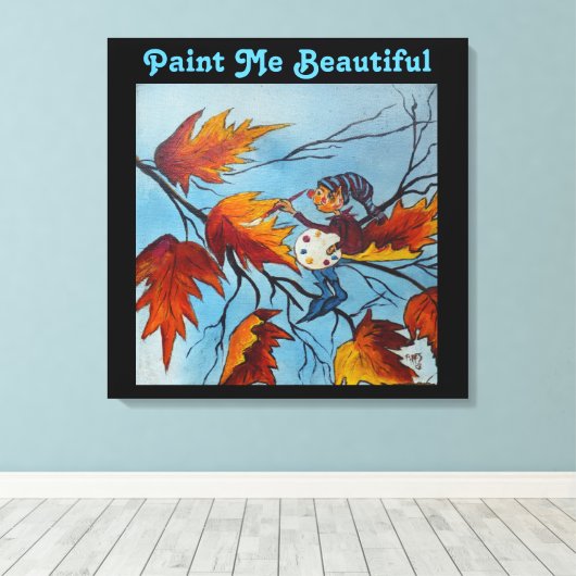 Canvas Afdrukken Ann Hayes Pixie Painting (Insitu (Houten vloer))