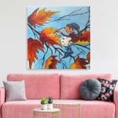 Canvas Afdrukken Ann Hayes Pixie Painting (Insitu (Woonkamer))