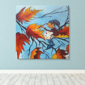 Canvas Afdrukken Ann Hayes Pixie Painting (Insitu (Houten vloer))