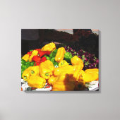 Canvas Afdrukken - Heldere gekleurde pepers (Voorkant)