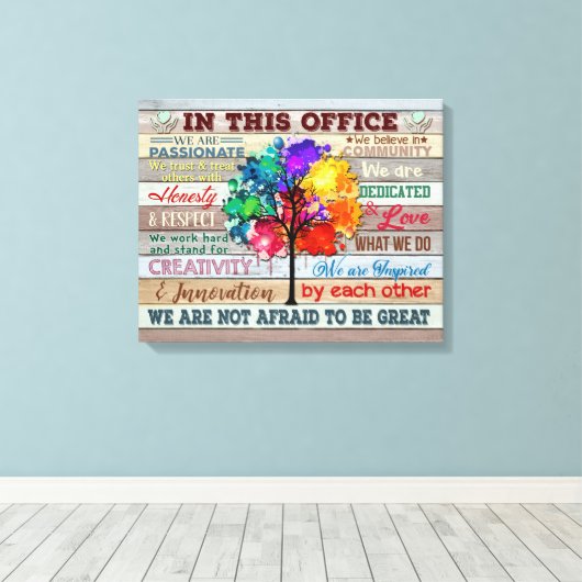 Canvas afdrukken in deze Kantoor (Insitu (Houten vloer))