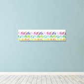 Canvas afdrukken - Meerkleurige olifanten (Insitu (Houten vloer))