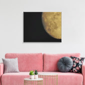 Canvas Afdrukken met close-up Moon (Insitu (Woonkamer))