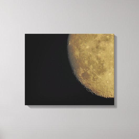 Canvas Afdrukken met close-up Moon (Voorkant)