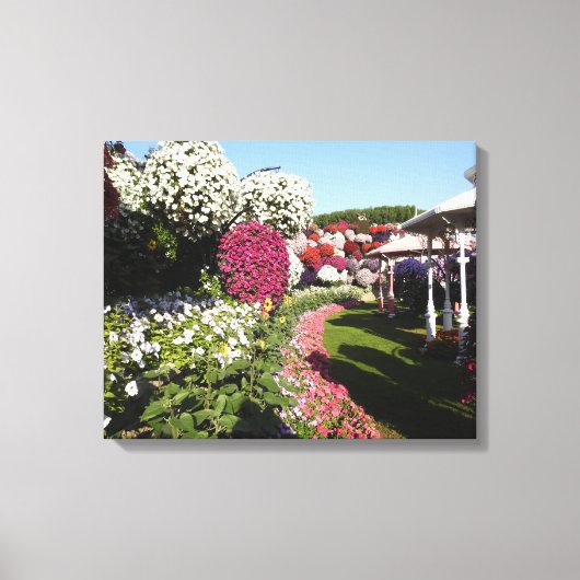 Canvas afdrukken met Petunias (Voorkant)