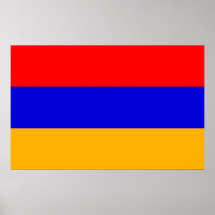 Canvas Afdrukken met vlag van Armenië Poster