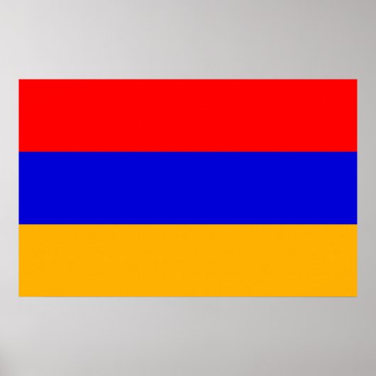 Canvas Afdrukken met vlag van Armenië Poster (Voorkant)