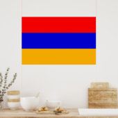 Canvas Afdrukken met vlag van Armenië Poster (Keuken)