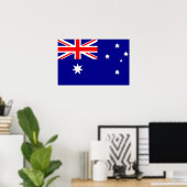 Canvas Afdrukken met vlag van Australië Poster (Thuiskantoor)