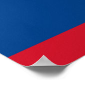Canvas afdrukken met vlag van Belize Poster (Hoek)