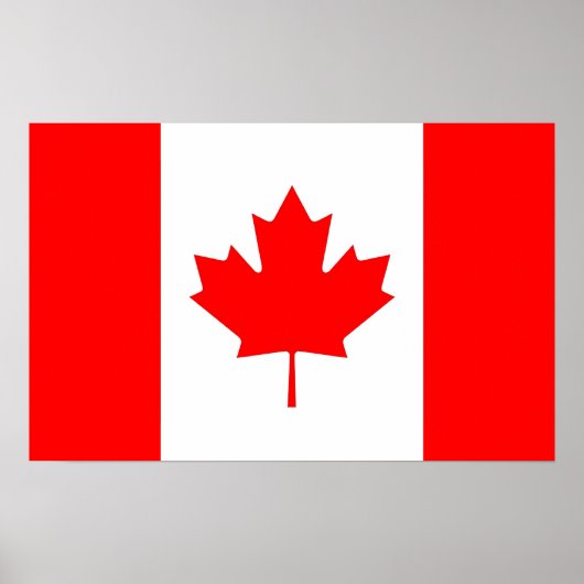 Canvas afdrukken met vlag van Canada Poster (Voorkant)