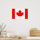 Canvas afdrukken met vlag van Canada Poster (Keuken)