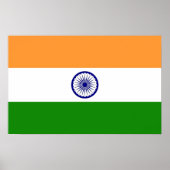 Canvas afdrukken met vlag van India Poster (Voorkant)