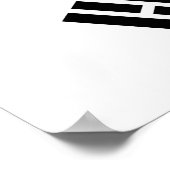 Canvas Afdrukken met vlag van Zuid-Korea Poster (Hoek)