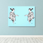 Canvas Afdrukken: oude Griekse beeldhouwkunst Afdruk (Insitu (Houten vloer))