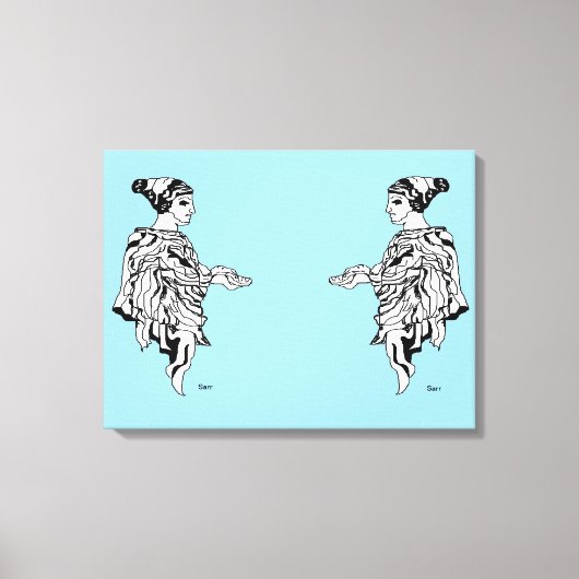 Canvas Afdrukken: oude Griekse beeldhouwkunst Afdruk (Voorkant)