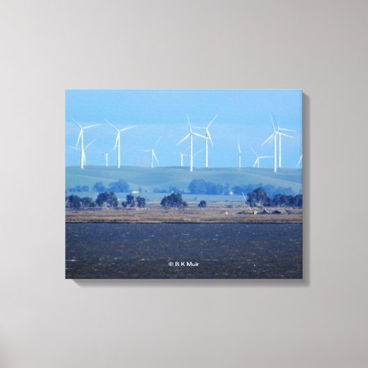 Canvas afdrukken - Wind Boerderij op delta (Voorkant)