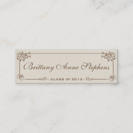 Canvas Afstuderen Naam Kaart Invoegen Contactkaartje