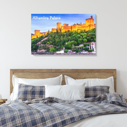 Canvas Alhambra Palace (Insitu (Slaapkamer))