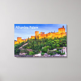 Canvas Alhambra Palace Afdruk
