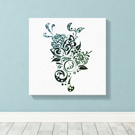 Canvas Allah design islam (Insitu (Houten vloer))