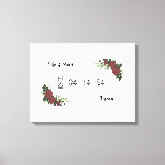 Canvas Alternative Wedding Guest Book CDM&S (Voorkant)