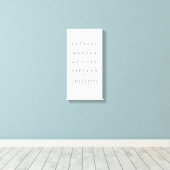 Canvas Amerikaanse gebarentaal alfabet nummers (Insitu (Houten vloer))