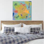 canvas animals cow chicken afdruk (Insitu (Slaapkamer))